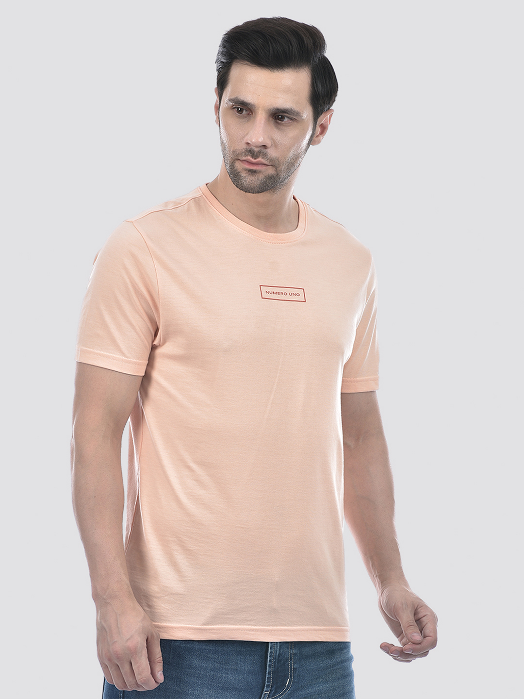 Numero Uno Men Solid Multicolor T-Shirt